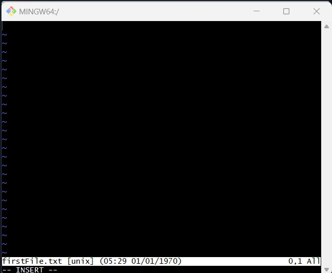 Vim instert mode Command Interface