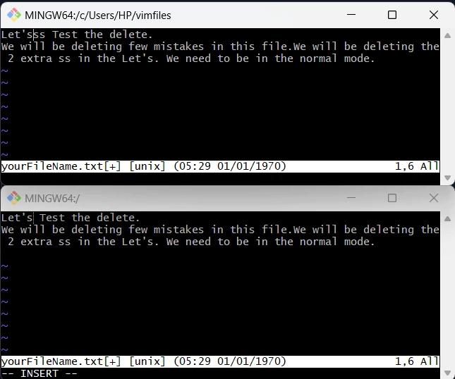 Vim Command Interface