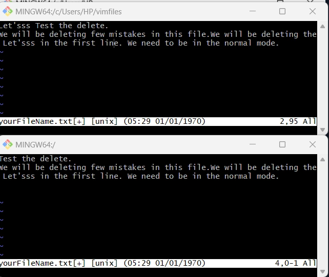 Vim Command Interface